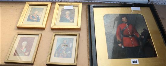 5 prints of military commanders